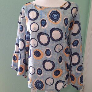 Shana Doman sleeved Blouse. Size XL